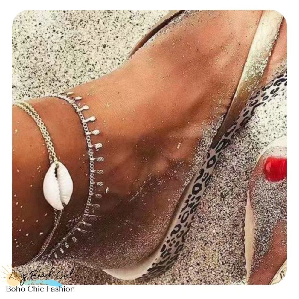 Beach Anklet...Layered Shell Anklet